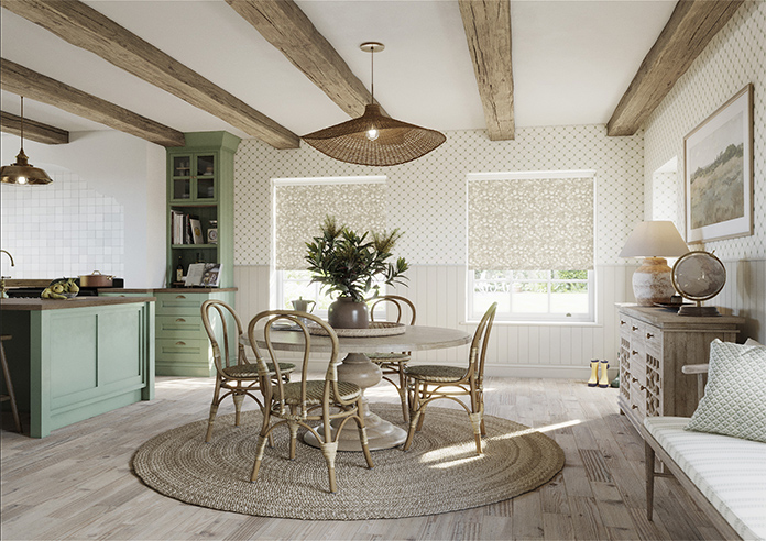 Plum Sketch, Cashmere - Twist&Fit Roller Blind - Image 7